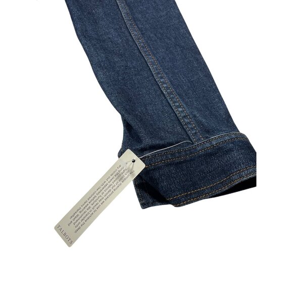 Talbots Women's Petite Ruffled Denim Jacket Dark Wash Small Petite SP - NWT Butt - Picture 8 of 10